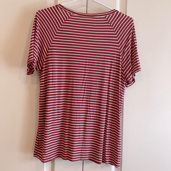 AE t-shirt - red/white stripes - Picture 2 of 3